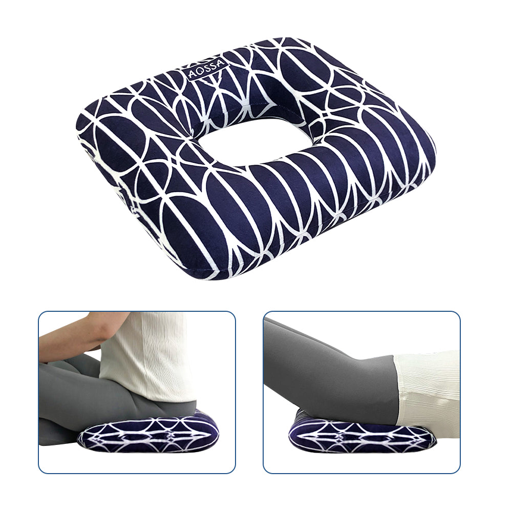 👍【Donut Pillows】- Square hollow design pillow with premium quality PP filling for optimal support, 3.5 thickness of pillow will not flat like inflatable pillow or other hemmoroid cushions. 👍【Hemorrhoid Cushion】-Widened force area of seat cushion, able to bare weight up to 200 lbs, unloads the pressure for sitting whe