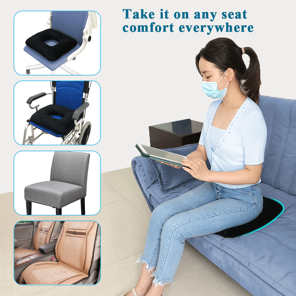 Lumbar Support Pillow for Back on Office Chair, Couch, Sofa, Car, or Bed