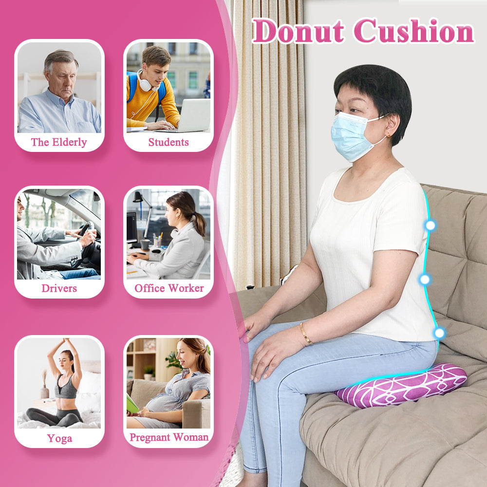 AOSSA Donut Pillow Postpartum Pregnancy Butt Perineal Comfort