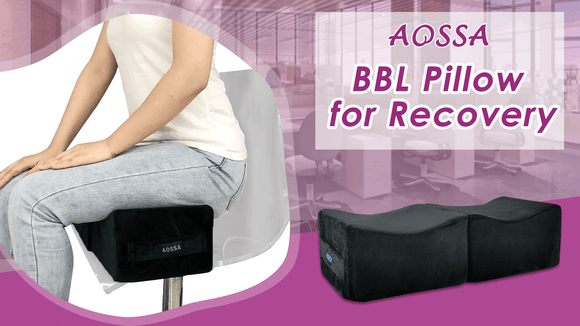 AOSSA BBL Pillow Back Support Brazilian Pillow After Surgery Butt Pillows  for Woman Post Recovery Butt Lift Sitting Driving Chair Seat Cushion(Back