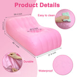 BBL Mattress Bed with Hole After Surgery for Sleeping Brazilian Butt Lift Pillow Post Surgery Supplies Recovery Kit BBL Blow Up Mattress Inflatable Couch Waterproof Air Mattress Medical Sofa Chair BBL Donut Pillow - Pink