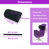 BBL Pillow Back Support Brazilian Pillow After Surgery Butt Pillows for Woman Post Recovery Butt Lift Sitting Driving Chair Seat Cushion(Back Support Only) (Black)