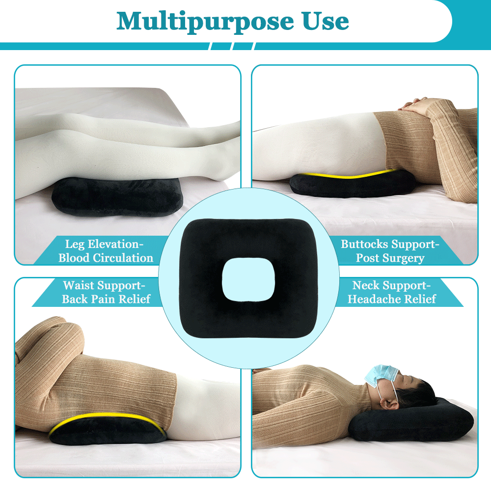 Lower Back Relief Cushion - Butt and Hip Support Cushion for