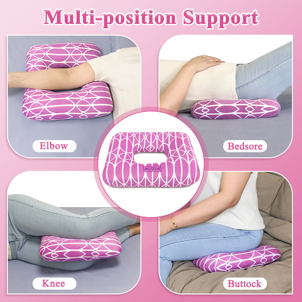 AOSSA Donut Pillow for Tailbone Pain Relief Seat Cushion Hemorrhoid Pillow  Postpartum Pregnancy Butt Pillows for Sitting Bed Sore Pressure Ulcer Post