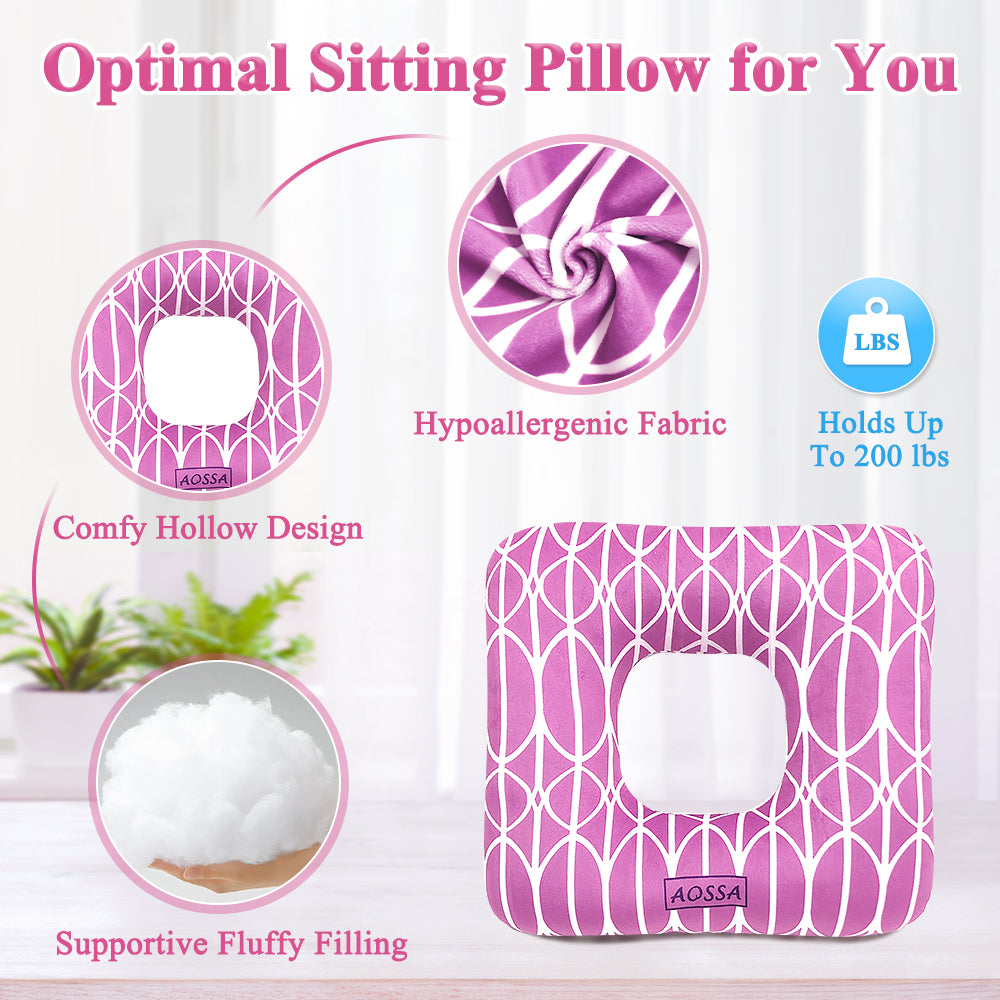 Bed Sore Cushion for Butt Donut Pillow for Tailbone Pain Relief Sitting  Hemorrhoid Pillows Donut Postpartum Doughnut Pillow Pressure Ulcer Cushion
